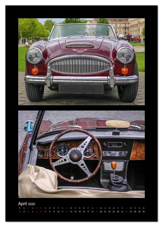 Produktbild: Klassische Oldtimer (Wandkalender 2026 DIN A2 hoch), CALVENDO Monatskalender