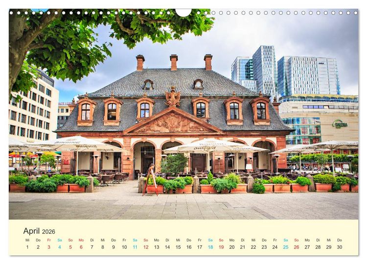 Produktbild: Frankfurt am Main - Finanzen und Geschichte (Wandkalender 2026 DIN A3 quer), CALVENDO Monatskalender