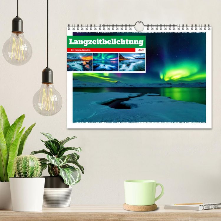 Produktbild: Langzeitbelichtung im hohen Norden (Wandkalender 2027 DIN A4 quer), CALVENDO Monatskalender