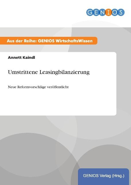Produktbild: Umstrittene Leasingbilanzierung