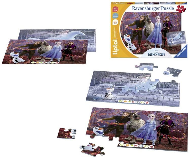 Produktbild: Tiptoi® Puzzle für kleine Entdecker: Disney Die Eiskönigin - 2x24 Teile