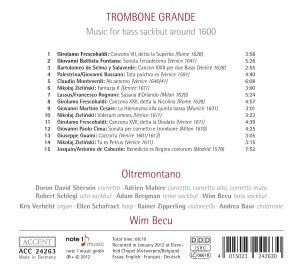 Produktbild: Trombone Grande: Music for Bass Sackbut Around 160