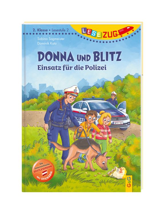 Produktbild: LESEZUG/2. Klasse &ndash; LESESTUFE 2: Donna und Blitz &ndash; Einsatz f&uuml;r die Polizei