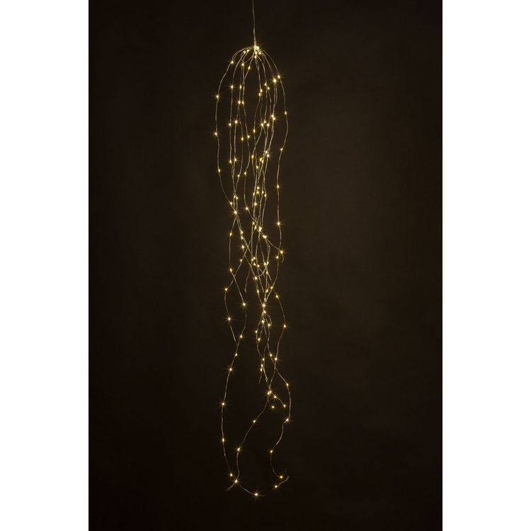 Produktbild: Idena Lichterkette 125 LED Cascade 6h Timer 1,7m