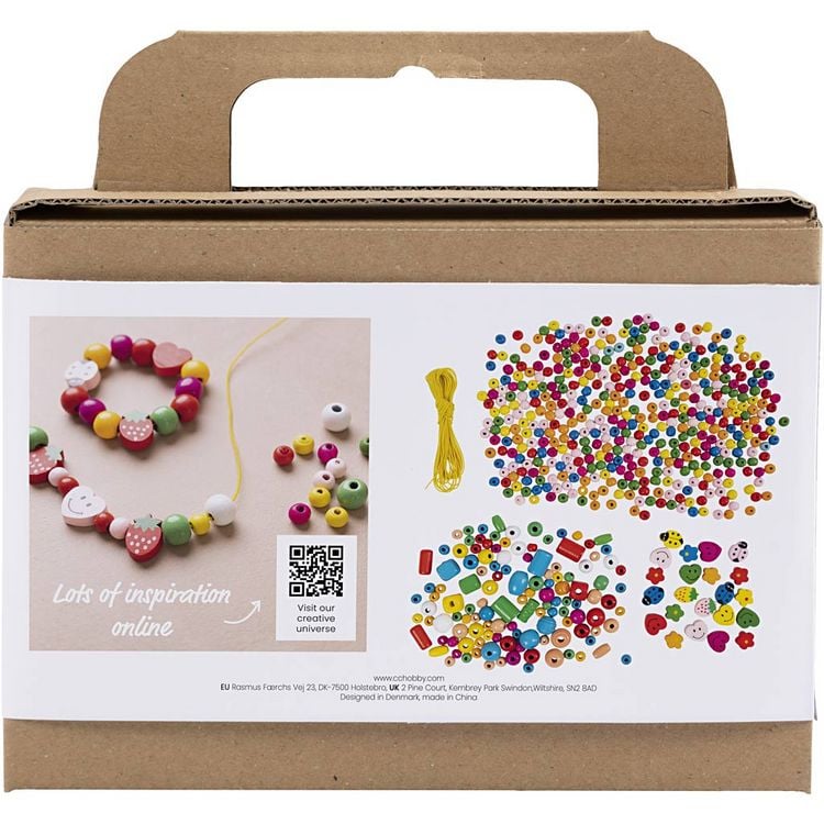 Produktbild: Creativ Company DIY Sets Beads Mini Kreativ Mix Schmuck, Fr&ouml;hliche Farben, Kreativ Box