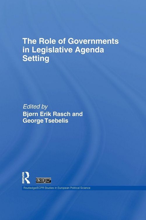 Produktbild: The Role of Governments in Legislative Agenda Setting