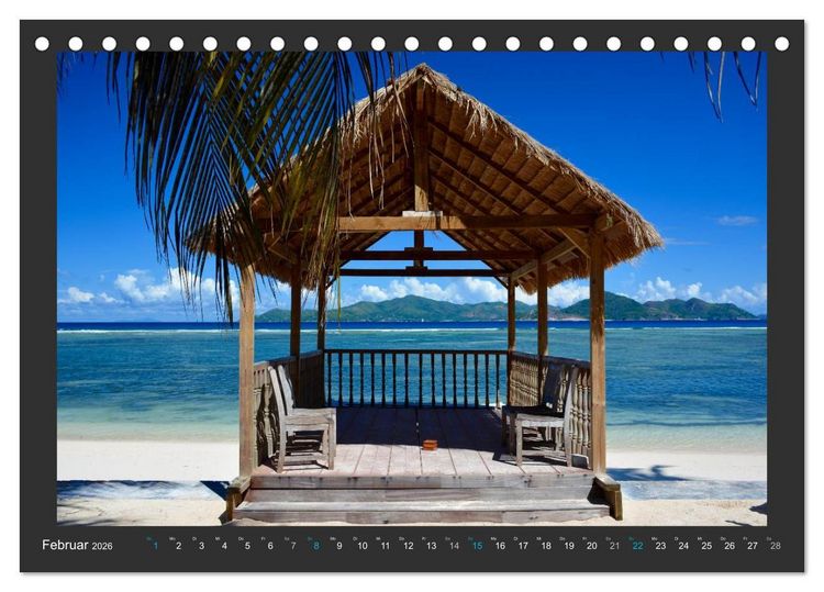 Produktbild: Seychellen - Der Garten Eden im Indischen Ozean (Tischkalender 2026 DIN A5 quer), CALVENDO Monatskalender