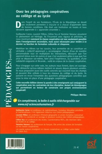 Produktbild: Osez les p&eacute;dagogies coop&eacute;ratives au coll&egrave;ge et au lyc&eacute;e