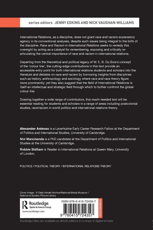 Produktbild: Race and Racism in International Relations