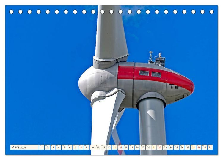 Produktbild: Windrad - Fluch und Segen (Tischkalender 2026 DIN A5 quer), CALVENDO Monatskalender
