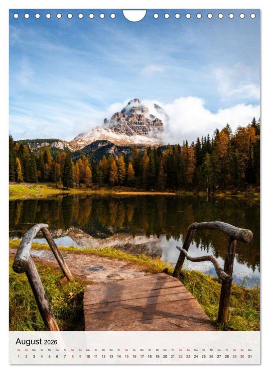 Produktbild: Die Dolomiten - Berge, die begeistern (Wandkalender 2026 DIN A4 hoch), CALVENDO Monatskalender
