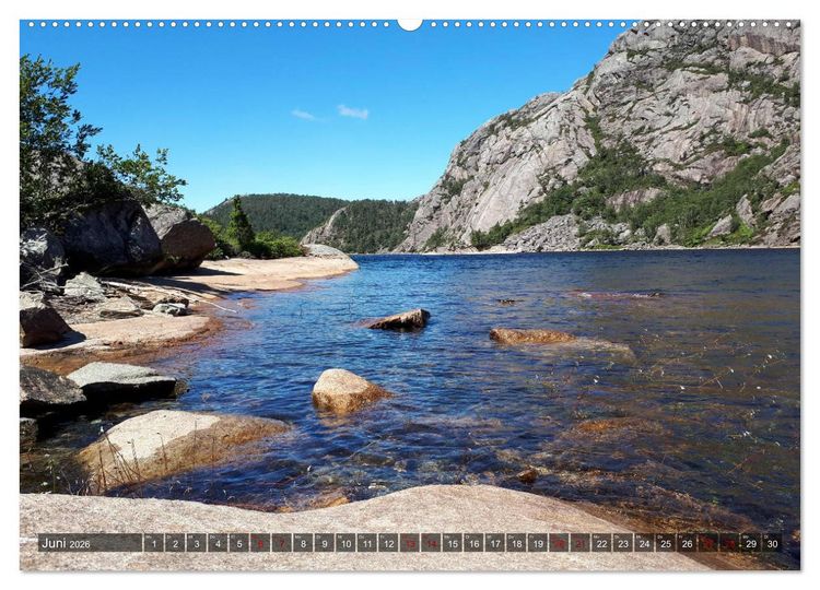 Produktbild: Norwegen 2026 - Berge, Fjorde, Moore (Wandkalender 2026 DIN A2 quer), CALVENDO Monatskalender