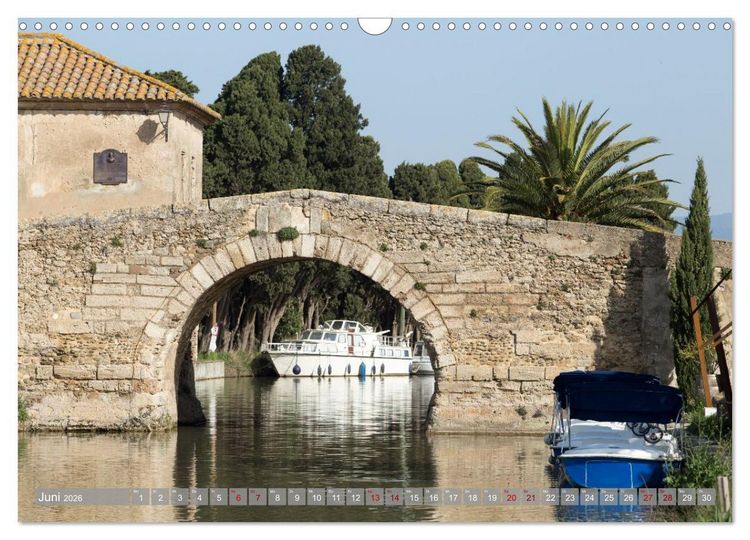 Produktbild: Hausbooturlaub Frankreich - Canal du Midi (Wandkalender 2026 DIN A3 quer), CALVENDO Monatskalender
