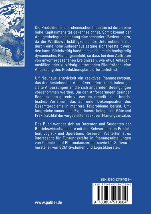 Produktbild: Reaktive Planung in der chemischen Industrie