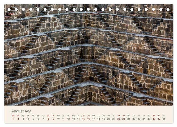Produktbild: Rajasthan - Architektur im Land der K&ouml;nige (Tischkalender 2026 DIN A5 quer), CALVENDO Monatskalender