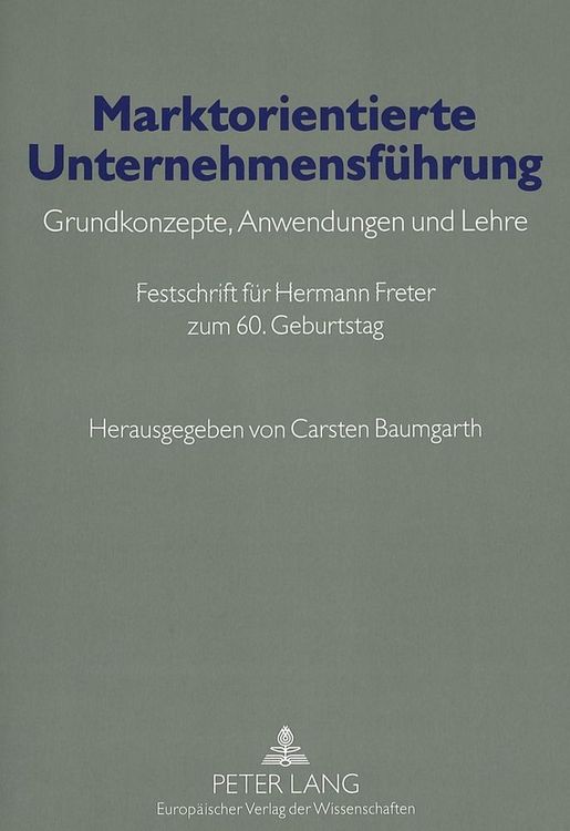 Produktbild: Marktorientierte Unternehmensf&uuml;hrung