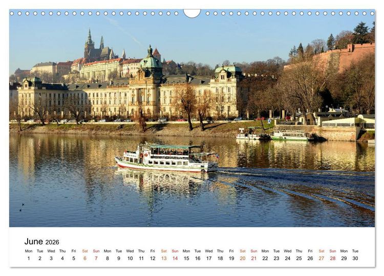 Produktbild: Walking around Prague (Wall Calendar 2026 DIN A3 landscape), CALVENDO 12 Month Wall Calendar
