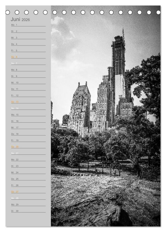 Produktbild: New York Vertical (Tischkalender 2026 DIN A5 hoch), CALVENDO Monatskalender