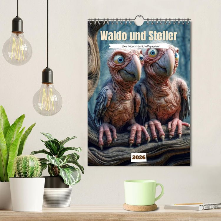 Produktbild: Waldo und Stefler (Wandkalender 2026 DIN A4 hoch), CALVENDO Monatskalender