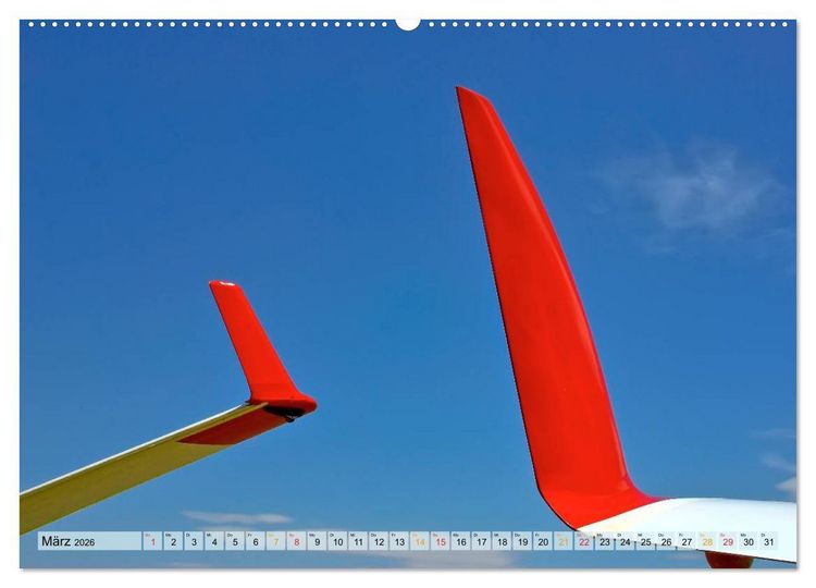 Produktbild: Segelfliegen - wie ein Vogel (Wandkalender 2026 DIN A2 quer), CALVENDO Monatskalender