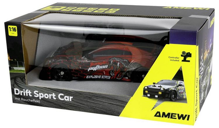 Produktbild: Amewi RC-Modell Rot Brushed 1:16 RC Modellauto Drift Allradantrieb (4WD) RtR 2,4GHz