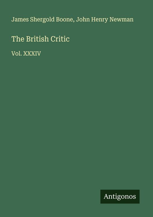 Produktbild: The British Critic