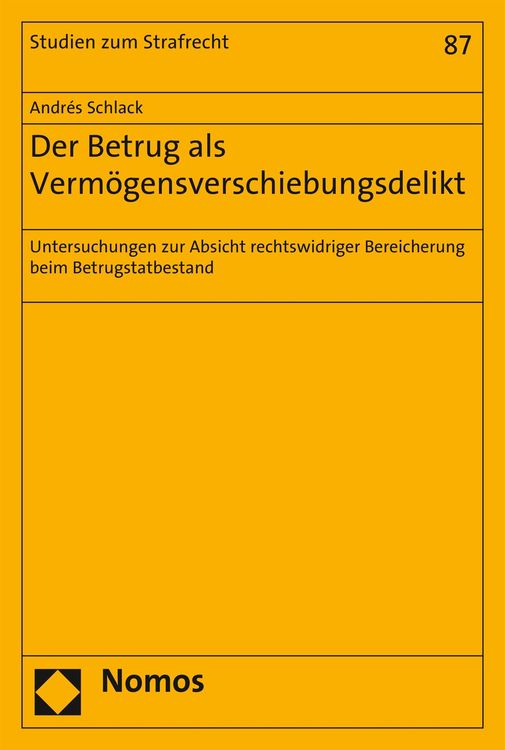 Produktbild: Der Betrug als Verm&ouml;gensverschiebungsdelikt