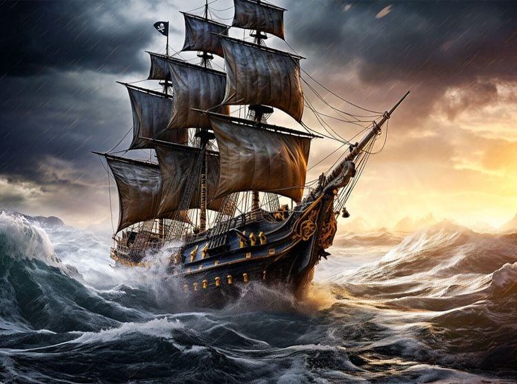 Produktbild: CALVENDO Puzzle Ein Motiv aus dem Kalender Das Piratenschiff - Willkommen in der Welt der Geister | 2000 Teile Lege-Gr&ouml;&szlig;e 90x67cm Foto-Puzzle f&uuml;r gl&uuml;ckliche Stunden