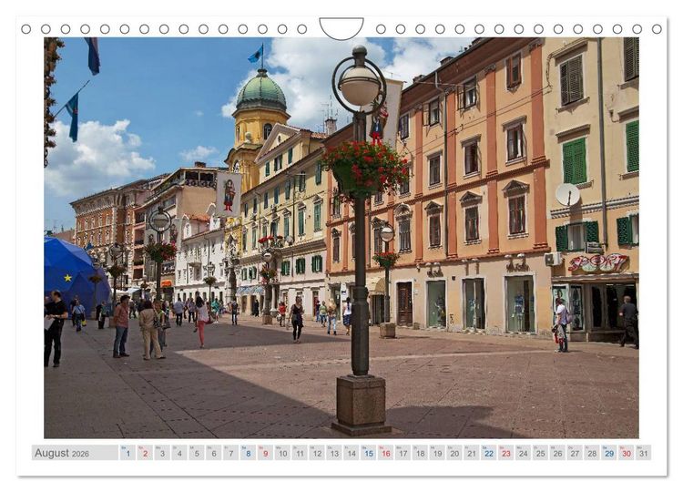Produktbild: Kroatien - Plitwitzer Seen, Rijeka und Krk (Wandkalender 2026 DIN A4 quer), CALVENDO Monatskalender