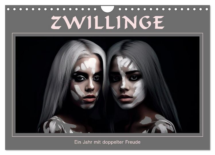 Produktbild: Zwillinge - Ein Jahr mit doppelter Freude (Wandkalender 2026 DIN A4 quer), CALVENDO Monatskalender