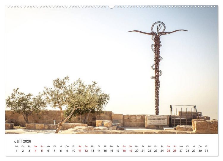 Produktbild: Reiseland Jordanien (Wandkalender 2026 DIN A2 quer), CALVENDO Monatskalender
