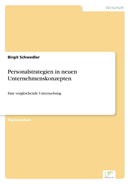 Produktbild: Personalstrategien in neuen Unternehmenskonzepten