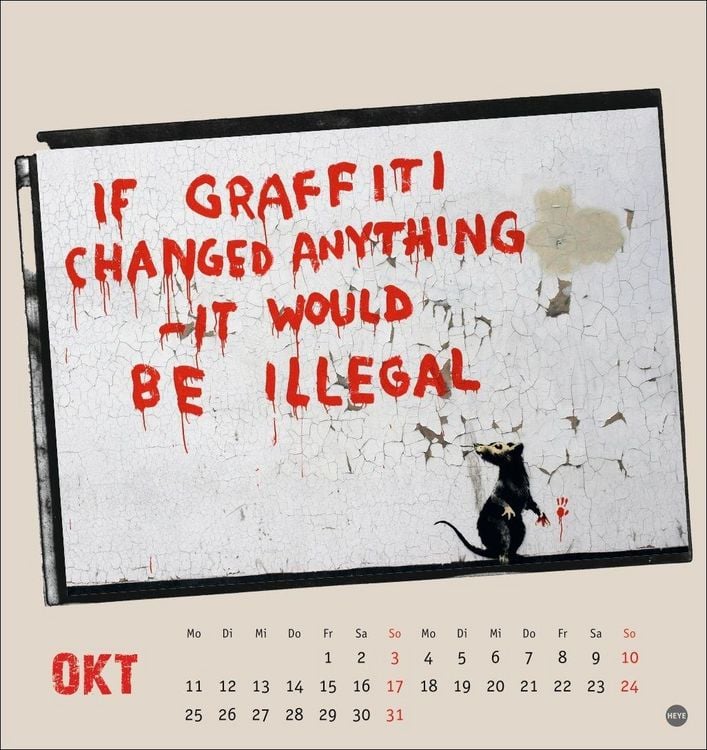 Produktbild: Banksy Postkartenkalender 2027