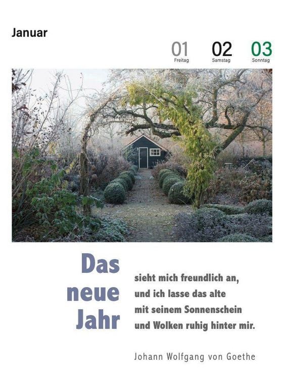 Produktbild: Der literarische Gartenkalender 2027
