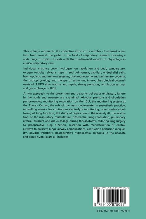 Produktbild: Applied Physiology in Clinical Respiratory Care