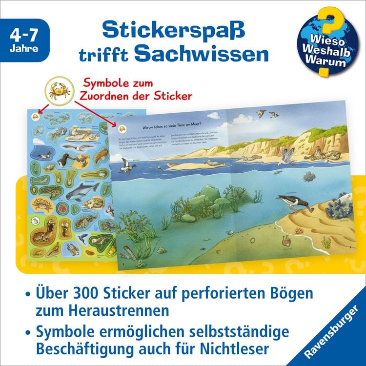 Produktbild: Wieso? Weshalb? Warum? Stickerheft - Heimische Tiere