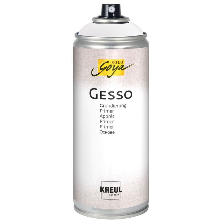 Produktbild: KREUL Gesso SOLO Goya Grundierung wei&szlig; 400ml Spr&uuml;hdose