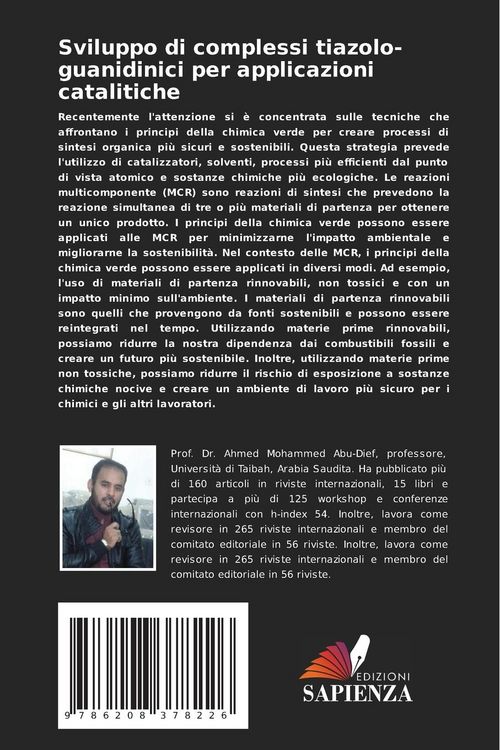 Produktbild: Sviluppo di complessi tiazolo-guanidinici per applicazioni catalitiche