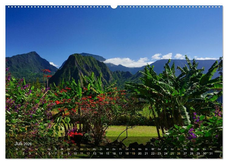 Produktbild: La Reunion - Traumhafte K&uuml;sten und Hochgebirge (hochwertiger Premium Wandkalender 2026 DIN A2 quer), Kunstdruck in Hochglanz