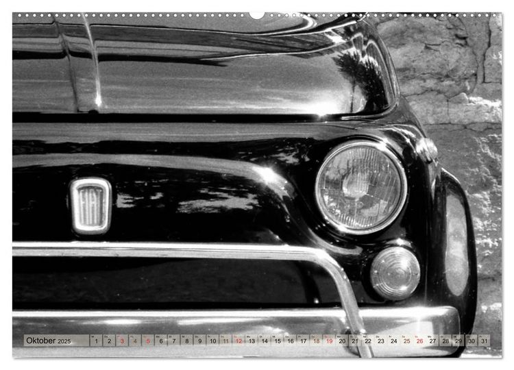 Produktbild: il Cinquecento - Details im Fokus - im Look eines legend&auml;ren Analogfilms (hochwertiger Premium Wandkalender 2025 DIN A2 quer), Kunstdruck in Hochglanz
