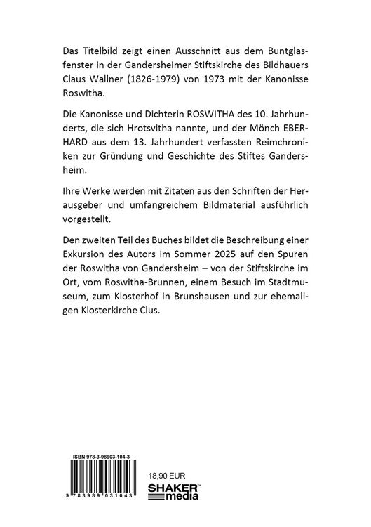Produktbild: Roswitha und Eberhard von Gandersheim
