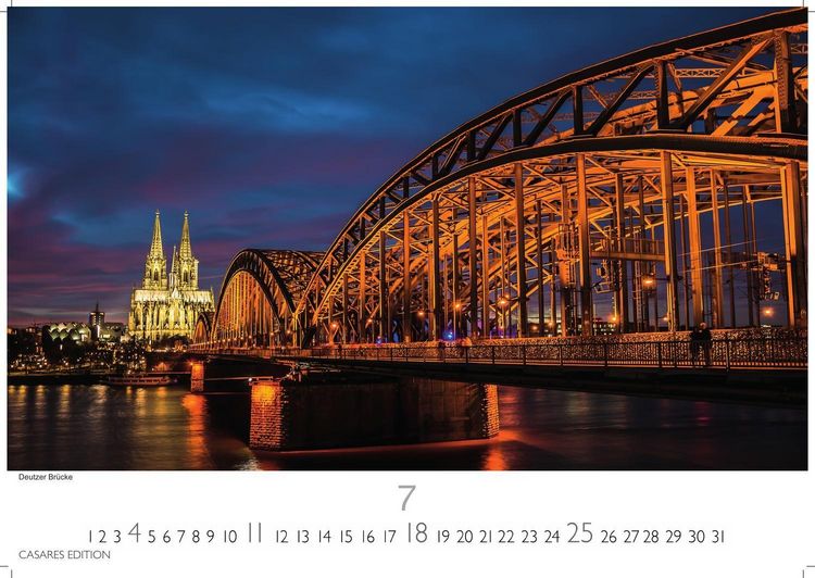 Produktbild: K&ouml;ln Kalender 2027 &ndash; Wandkalender | Fotokalender Deutschland 50x35cm &ndash; beeindruckende Fotos vom Dom, Rhein & Altstadt, gro&szlig;formatig, hochwertigl verarbeitet