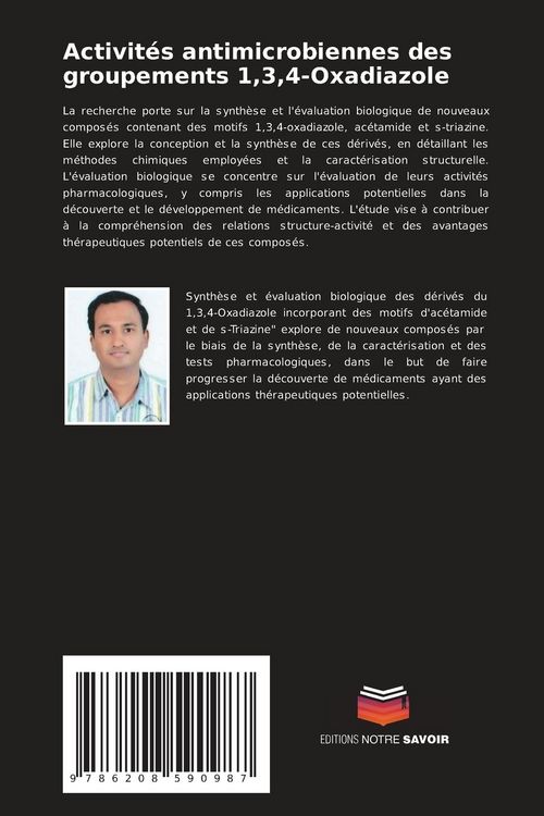 Produktbild: Activit&eacute;s antimicrobiennes des groupements 1,3,4-Oxadiazole
