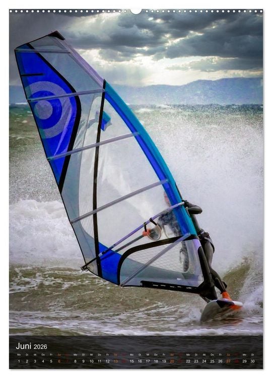Produktbild: Windsurfing - Wind und Wellen (hochwertiger Premium Wandkalender 2026 DIN A2 hoch), Kunstdruck in Hochglanz