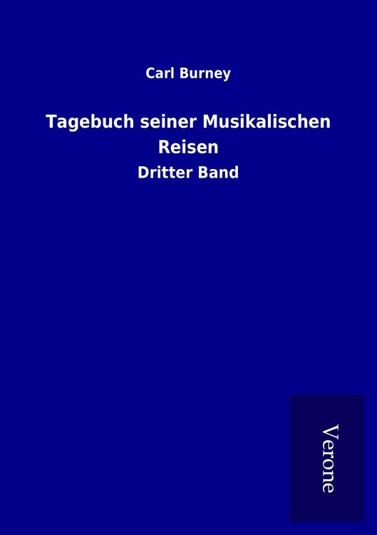 Produktbild: Tagebuch seiner Musikalischen Reisen