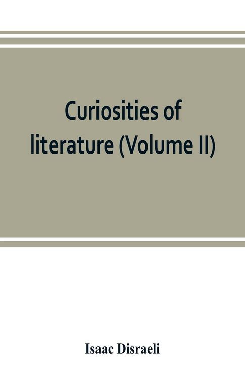Produktbild: Curiosities of literature (Volume II)