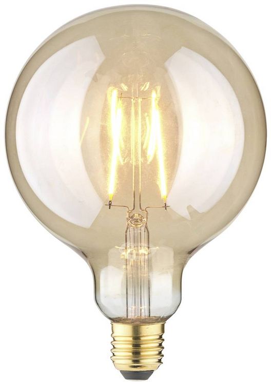 Produktbild: LightMe LM85061 LED E27 Globeform 2.5W Bernstein (&Oslash; x L) 125mm x 178mm 1St.