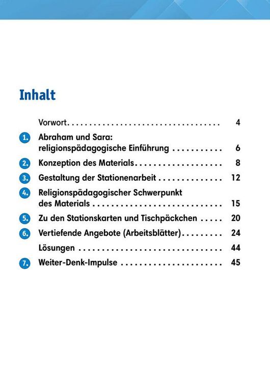 Produktbild: Arbeitsmaterial Grundschule. Stationenlernen Religion: Abraham und Sara