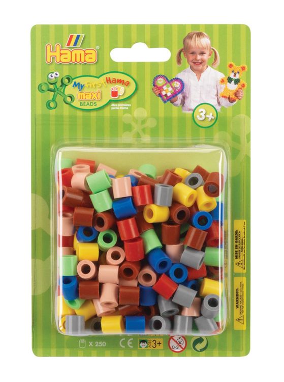 Produktbild: HAMA Maxi Blister-Packung mit 250 Perlen Volltonmix 2