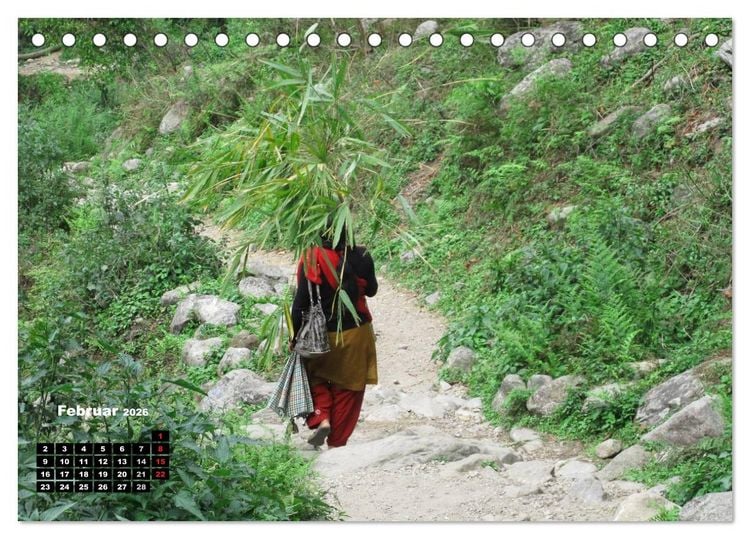 Produktbild: Nepal 2026 Menschen, Berge und G&ouml;tter zwischen Annapurna und Marsyangdi (Tischkalender 2026 DIN A5 quer), CALVENDO Monatskalender
